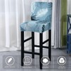 SearchI Bar Stool Covers Set of 4, Stretch Washable Barstool