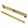 Neodrain 36-Inch Gold Linear Shower Drain, 2-in-1 Flat & Tile