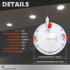 AB Elektro LED Recessed Spotlight 230 V Flat – Set