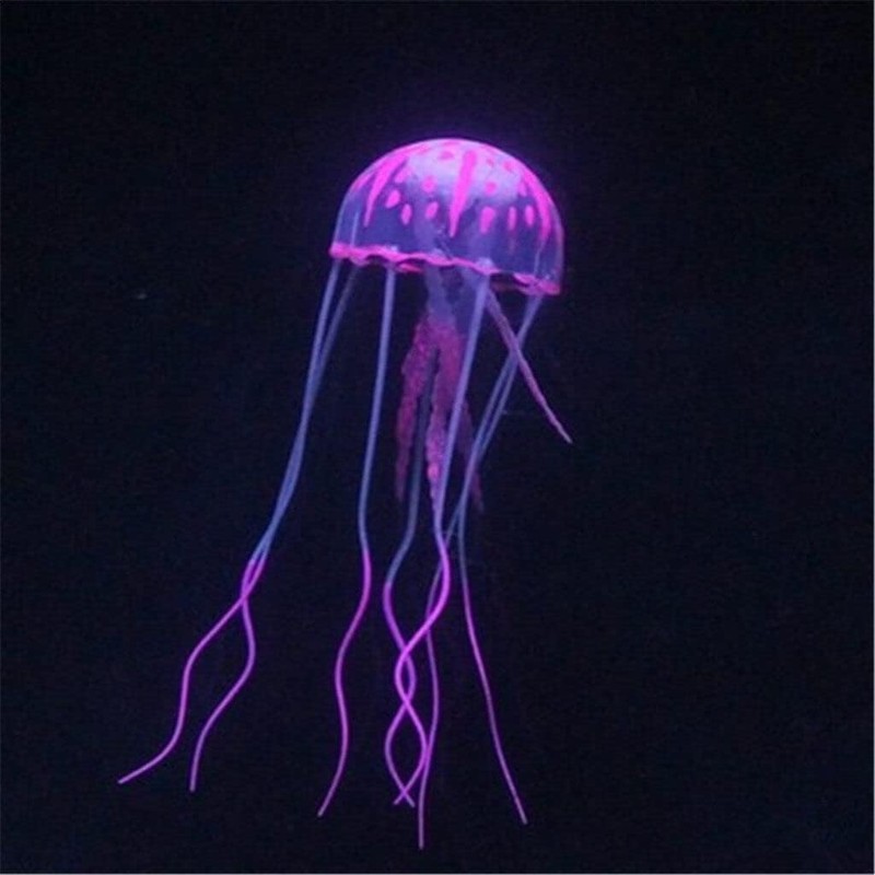 GANPUB Purple Artificial Simulation Glowing Jellyfish Suitable for Fish Tank,Aquarium