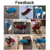 MOREZI Winter Dog Jacket, Waterproof Outer Layer, Fleece Lining, Back