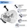 HYITO Air Circulation Fan 1/80HP 450CFM Greenhouse Ceiling Wall Mount