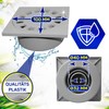 Floor Drain 100 x 100 mm Vertical with Square Grid