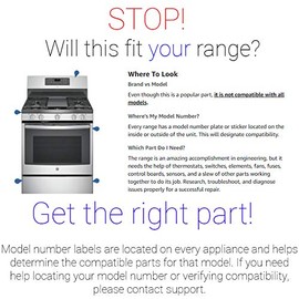 Supplying Demand Supplying Demand WB2X9154 WB13K10027 Gas Range Oven Broiler XL44 Round Style Igniter Replacement 120V Model Specific Not Universal