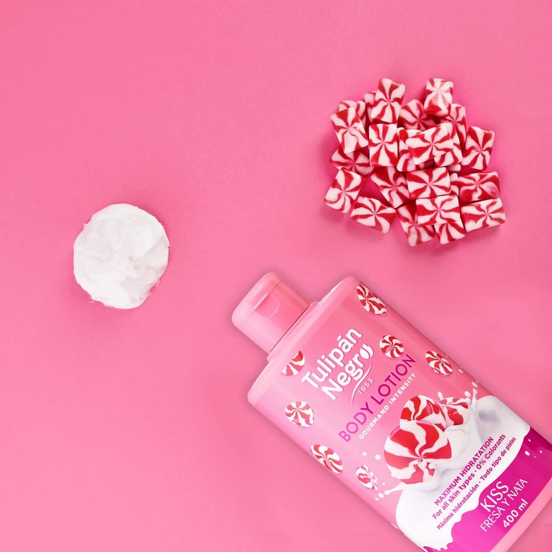 Tulipan Black Strawberry Body Lotion and Cream Maximum Moisture 400