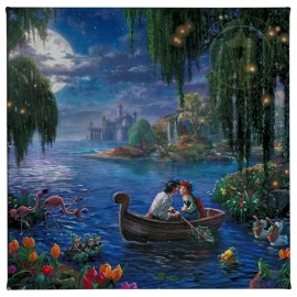 Thomas Kinkade Little Mermaid II 14 x 14 Gallery Wrap Canvas