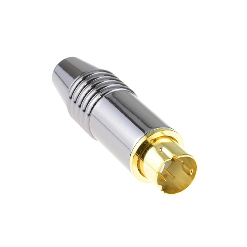 kenable HQ Gold Plated S-Video SVHS Metal Plug 4 pin