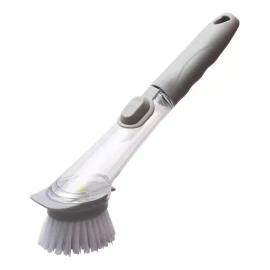 Gadget limpieza Cepillo Con Dispensador De Jabon Lava Traste Esponja Cocina