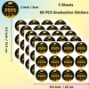Graduation Stickers Labels 60Pcs 2 inch Class of 2025 Grade