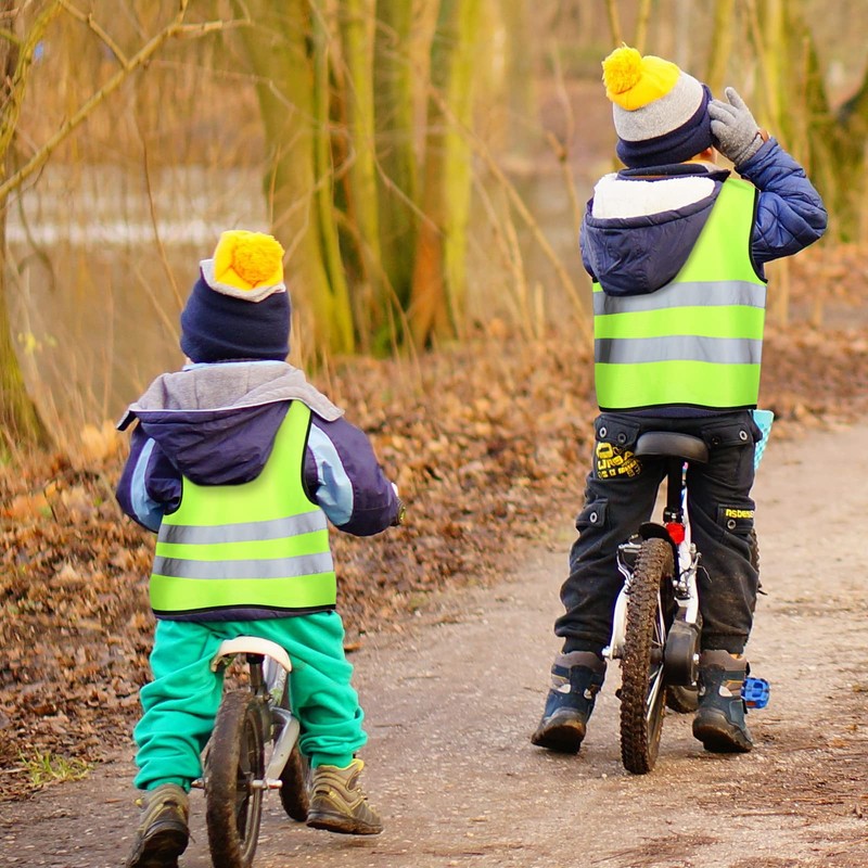 Unittype 10 Pcs Kids Safety Vest Bulk High Visibility Reflective