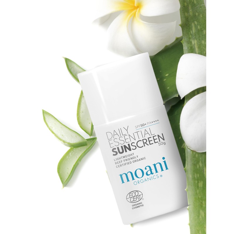 Moani Organics Sunscreen, Milky Lotion, 1.8 oz (50 g) (For