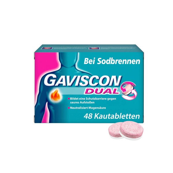 Gaviscon Dual Chewable Tablets (48 Pcs)