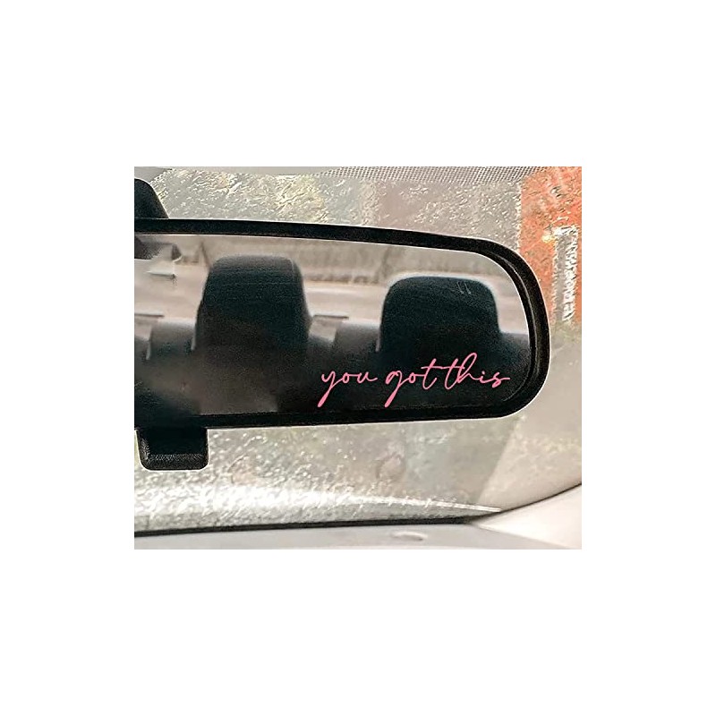You Got This Car Rear View Mirror Decal Positivity Vinyl