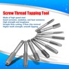 Hand Tap Set HSS Screw Thread Cutter Tapping Bit Manual