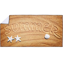 XSMEI Sunset Coconut Trees Beach Towel Oversized 36" x 72", Lightweight Sand Free Quick Dry Microfiber Towel for Swimming Pool Cruise Camping Travel