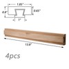 Dnyta 4pcs Wooden Drawer Slides 14 Inch Center Track Drawer