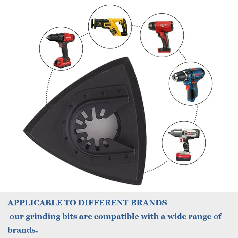 Pack of 4 Delta Sanders Sanding Plate Multitool Sandpaper Accessories