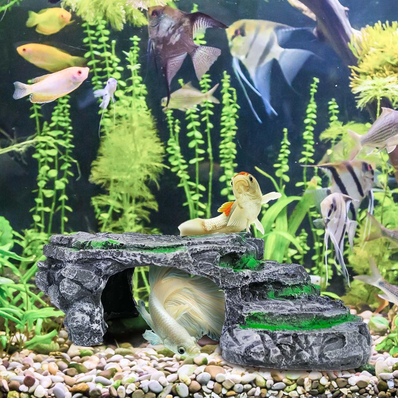 Moonorange Turtle Basking Platform Turtle Tank Decoration for Aquariums &
