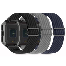 Folavii Folavii 22mm Stretchy Nylon Band Compatible with KOSPET Tank M2/M3/M3 Ultra/T2/T3/T3 Ultra Smart Watch Bands, Quick Release Adjustable Replacement Wristbands for AMAZTIM M2/T2 Elastic Sport Strap