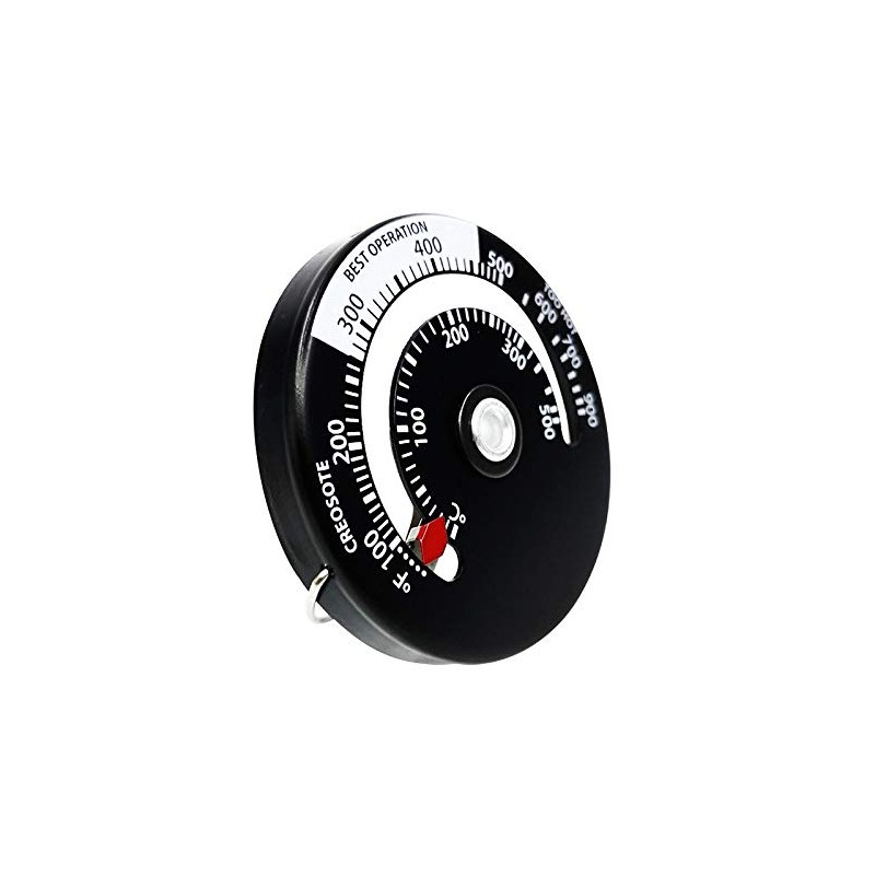Fireplace Thermometer, Oven Thermometer, Magnetic Meter for Fireplace, Wood Stove,