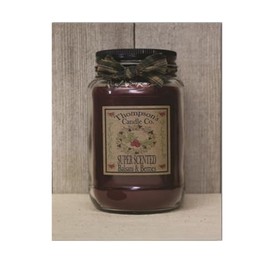 Thompson's Candle Co. Balsam & Berries Large Mason Jar Candle, 20oz, Holiday Berry & Balsam Fir Scent, Clean Long-Burning Premium Wax, Hand-Poured Home Fragrance Candle, Approx. 85-Hour Burn Time