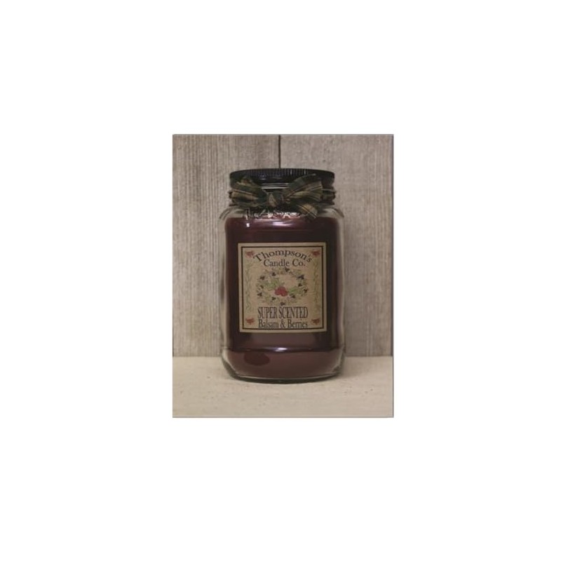 Thompson's Candle Co. Balsam & Berries Large Mason Jar Candle,