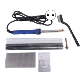 Plastic Welding Repair Kit 80W with Rods Mesh Brush Portable Welder Tools for Car Bumper Kayak Canoe EU Plug 220V