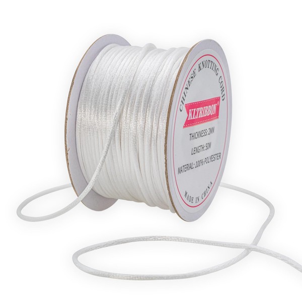 KLTRIBBON - Cuerda de satén de 2 mm, cuerda de
