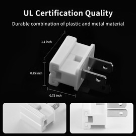 SPTDACSFP 5 Pack Vampire Plugs: Male Zip, Slip, Gilbert (White, SPT-1)