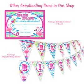 POP parties Flamingo Party LARGE Invitations - 10 Invitations 10 Envelopes