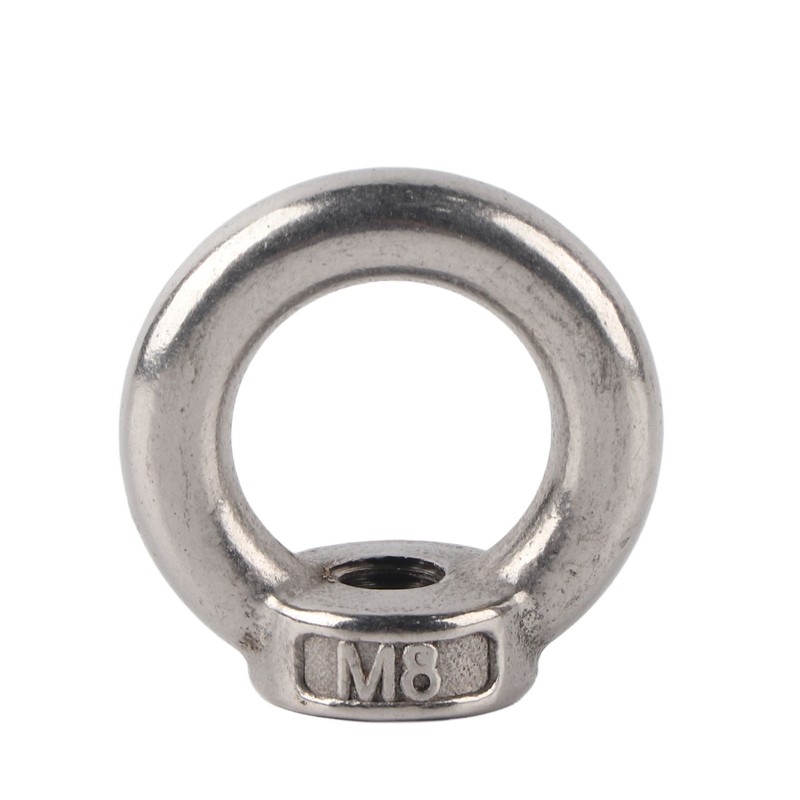 10Pcs Lifting Eye Nut Stainless Steel Ring Shape Fastener Tools