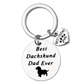Dog Lover Gifts for Men Dachshund Gifts for Men Dog Owner Gifts for Men Boys Dog Dad Gifts for Men Best Friend Birthday Christmas Gifts for Husband Boyfriend Dachshund Keychain Gift for Dad Son