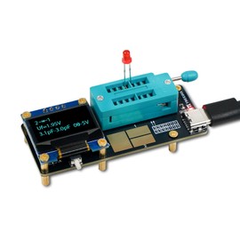 Treedix GM328 Transistor Tester - Color Screen LCR/ESR Meter, Component Tester for MOSFET/PNP/NPN, Capacitor, Diode, Resistor, SMD, Triode & Zener Diode