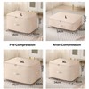 Ultra Space Saving Self Compression Organizer,Dustproof And Moisture-Proof Compression Storage