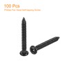 sourcing map 3mm x 25mm Phillips Pan Head Self-tapping Screw,
