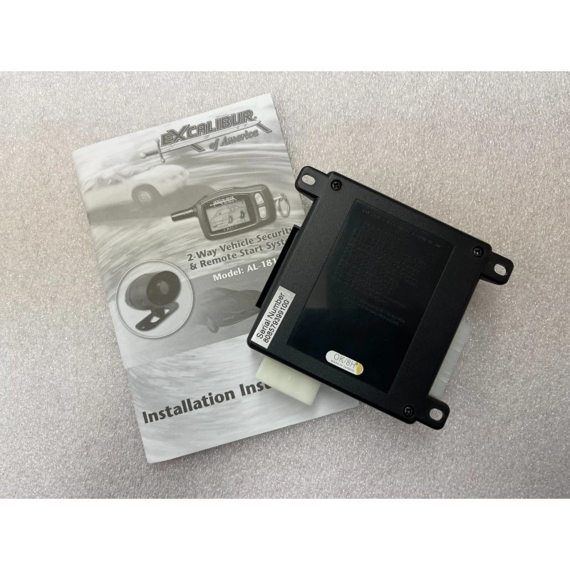 Excalibur Alarms NEW EXCALIBUR AL-1810-EDP REMOTE START ALARM KEYLESS ENTRY