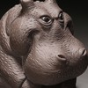 Yosoo Handcrafted Hippo Figurine, Clay Ceramic Tea Pet Sculpture, Symbolizes
