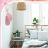 CroBlissful 2 Pcs Coquette Iron Pink Bow Hook Home Decorative