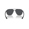 A|X ARMANI EXCHANGE Men's AX2047S Aviator Sunglasses, Matte Black/Dark Grey,