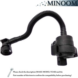 MINOOM 13907550387 Fuel Tank Breather Valve Replacement for BM W 1 3 5 series E90 E91 E60 E61 E81 E87 N43 No.#7550387丨13907550387丨7551262丨1564571