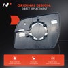 A-Premium Right Passenger Side Non-Heated Mirror Glass with Backing Plate