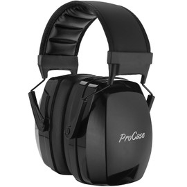 [ProCase] Adult Noise Cancelling Earmuffs, Noise Isolation with Adjustable Headband Ear Cover Ear Pads Hearing Protection Headphones, Noise Reduction Ratio: NRR 32dB - Black