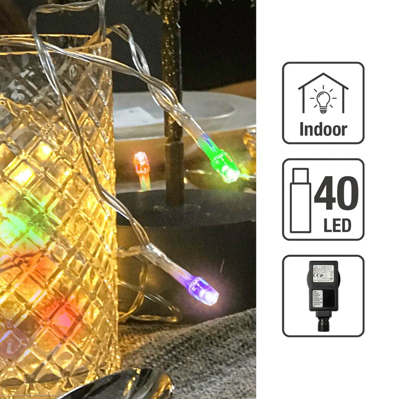Hellum 560473 Indoor 40lamps LED Transparent - Decoration Lighting (40