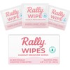 Rally Wipes – Mess-Free Individually Wrapped Makeup Remover Wipes with