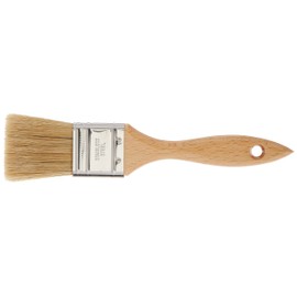 Ateco Pastry Brush, 1.5-Inch Wide Head with Natural White Boar Bristles, Stainless Steel Ferrule & Wood Handle