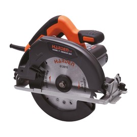 HARDEN 1250W Circular Saw 110V - 185mm Blade, 6000 RPM, Adjustable Depth & Bevel Cutting - FCC Approved, Includes Ruler, Wrench, Carbon Brushes & Manual - Color Box Packaging