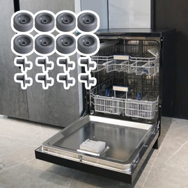 BQLZR 45 x 20mm Gray WD12X10136 Dishwasher Roller Wheels Dishwasher Lower Rack Roller Replace WD12X10136 AP3676228 WD12X10107 Pack of 8