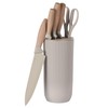 Oster Gunderson 6-Piece Kitchen Knife Block Set, Stainless Steel Kitchen