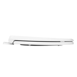 Sorelle Elongated Family Toilet Seat in Glossy White, Soft Close and Quick Release