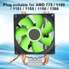 CPU Fan 3 Pin Connector Computer Accessory Non Light 2